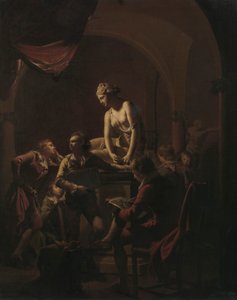 Académie à la lumière des lampes - Joseph Wright of Derby