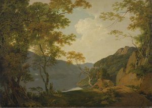 Scène de lac - Joseph Wright of Derby