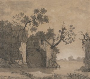 Paysage avec ruines - Joseph Wright of Derby