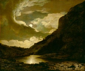 Matlock Tor au clair de lune, vers 1778