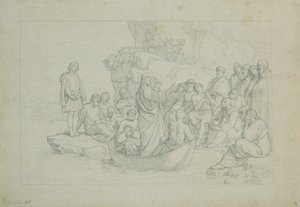 Le sermon depuis le bateau - Joseph von Fuhrich