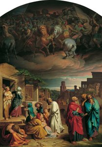 Vision des habitants de Jérusalem avant la conquête de la ville par Antiochus IV Épiphane - Joseph von Fuhrich