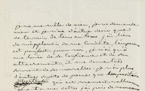Lettre autographe à Eugène de Beauharnais, Paris, 2 janvier 1809 (plume et encre sur papier) - Josephine de Beauharnais