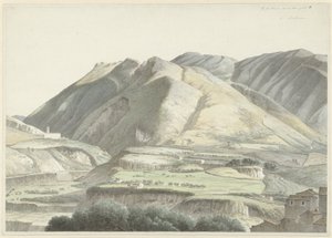 Paysage italien près de Subiaco