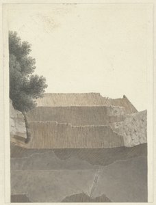 Partie de la voûte du Temple de Minerva Medica à Rome (détail)