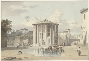 Le temple de Vesta à Rome - Josephus Augustus Knip
