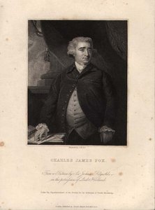 Charles James Fox (1749-1806), gravé par John William Cook - Joshua (after) Reynolds