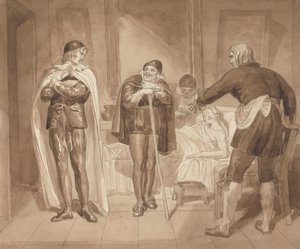 Gil Blas, pratiquant la médecine sous le Dr Sangrado, rencontre le Dr Cuchillo au chevet de l