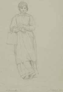 Jeune fille tenant une cruche de lait, 1831 - Joshua Cristall