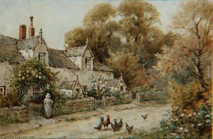 Cottages en bord de route en été - Joshua Fisher
