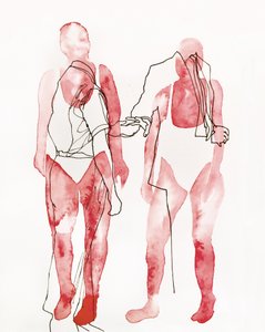 Figures rouges abstraites