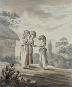 Paysage avec trois figures
