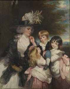 Lady Smith Charlotte Delaval et ses enfants George Henry, Louisa et Charlotte, 1787 - Joshua Reynolds