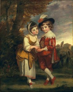 Lord Henry Spencer et Lady Charlotte Spencer, plus tard Charlotte Nares: Les jeunes diseurs de bonne aventure, c.1774-75 - Joshua Reynolds
