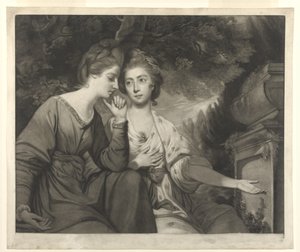Mme Harriet Bouverie et Mme Frances Ann Crewe, gravé par Giuseppe Marchi, 1770 - Joshua Reynolds