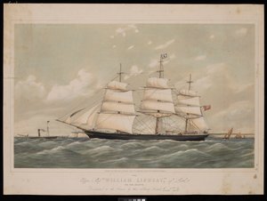 Clipper Ship William Lindsay de Leith 970 tonnes, 27 février 1868 - Josiah Taylor