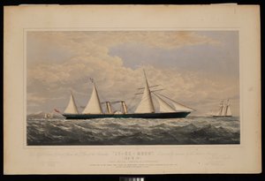 À Messieurs Dent & Co de Chine, cette impression du navire à vapeur Ly-Ee-Moon, commandant Norman Hill... construite par la Thames Iron Works and Shipbuilding Company, Blackwall..., vers 1860 - Josiah Taylor