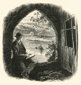 La Wye, depuis le château de Chepstow, années 1870 - Josiah Wood Whymper