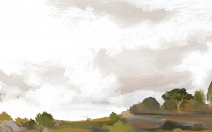Paysage impressionniste serein - Josie George