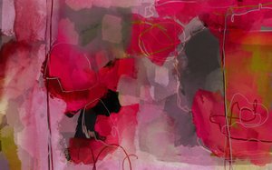 Abstrait rose vif - Josie George