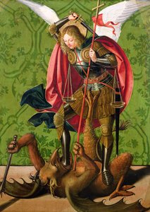 Saint Michel tuant le dragon - Josse Lieferinxe