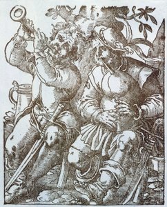 Joueurs de flûte et de cornemuse au Moyen Âge