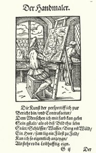 Le peintre (gravure) - Jost (after) Amman