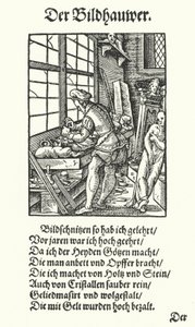 Le sculpteur (gravure) - Jost (after) Amman