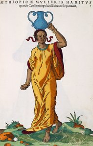 Femme éthiopienne, gravure de Hans Weigel l