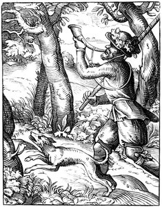Chasseur allemand, 16e siècle, 1849