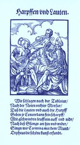 Joueurs de harpe et de luth - Jost Amman