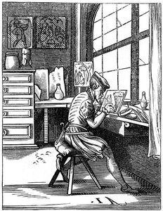 Enlumineur, 16ème siècle, 1849