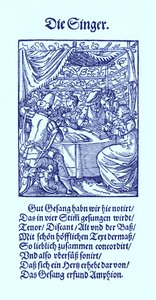 Chanteurs - Jost Amman
