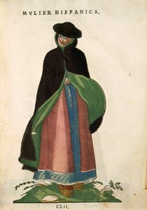 Femme espagnole, de Habitus Praecipuorum Popularum - Jost Amman