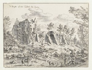 Château de Louvain, 1675 (encre et papier)