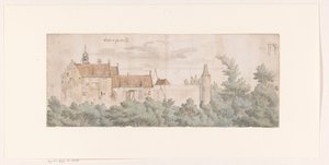Vue du château Ooij, Brabant du Nord - Josua de Grave