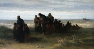 Pêcheurs portant un noyé, vers 1861 - Jozef (1824 1911) Israels
