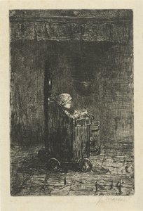 Enfant dans la chaise haute