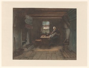 Intérieur paysan - Jozef Israëls