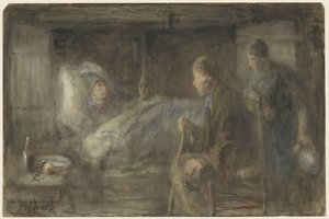 Le voisin malade - Jozef Israëls
