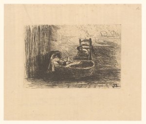 Enfant dans un berceau - Jozef Israëls