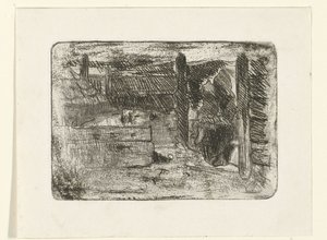Enfants près de la porcherie - Jozef Israëls
