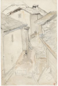 Ruelle entre de vieilles maisons - Jozef Israëls