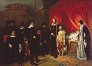 La mort de Guillaume le Taciturne (1533-1584) Stathouder des Pays-Bas - Jozef Israëls