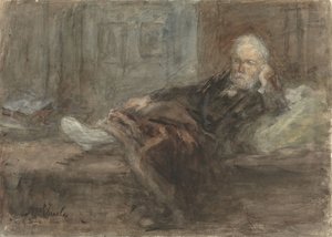 Autoportrait avec pied malade - Jozef Israëls