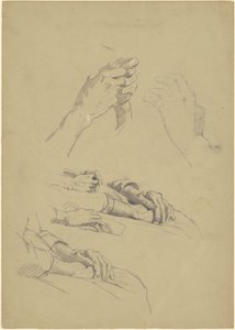 Études de mains [recto] - Jr. Enoch Wood Perry