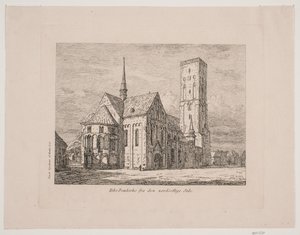 Cathédrale de Ribe depuis le côté nord-est - Jørgen Roed