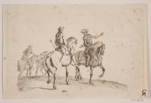 Trois cavaliers en uniforme - Jørgen V. Sonne
