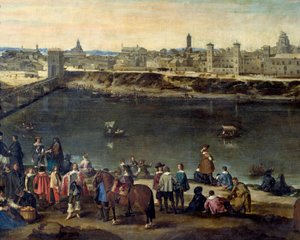 Vue de la ville de Saragosse en 1646 (détail)