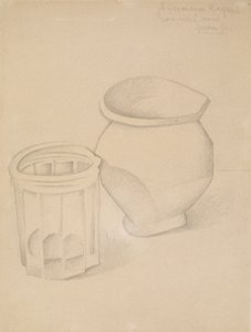 Verre et vase, c.1911 - Juan Gris